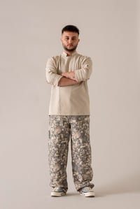 C-01 SOFT LINEN - Bej Keten Şef Ceketi