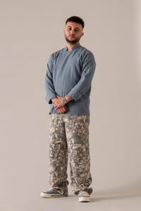 C-01 SOFT LINEN - Denim Mavi Keten Şef Ceketi