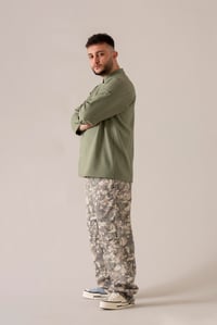 C-01 SOFT LINEN - Haki Keten Şef Ceketi