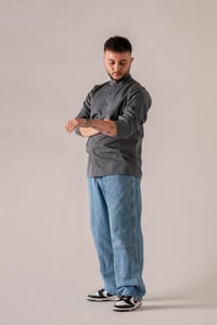 C-05 COLLARET -  V Yaka Antrasit Şef Ceketi 