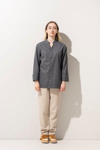 C-07 VNECK - V Yaka Antrasit Şef Ceketi Kadın