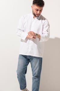 C-07 VNECK - V Yaka Beyaz Şef Ceketi  