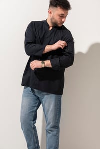 C-07 VNECK - V Yaka Lacivert Şef Ceketi