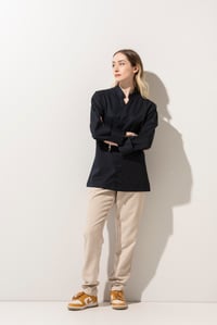 C-07 VNECK - V Yaka Lacivert Şef Ceketi