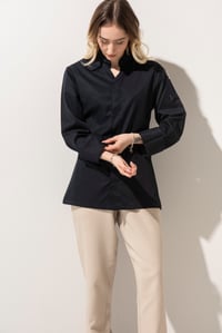C-07 VNECK - V Yaka Lacivert Şef Ceketi