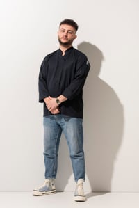 C-07 VNECK - V Yaka Lacivert Şef Ceketi