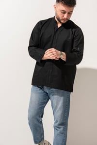 C-07 VNECK - V Yaka Siyah Şef Ceketi 