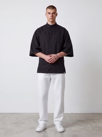 C-11 Mai Oversize – Siyah Şef Ceketi