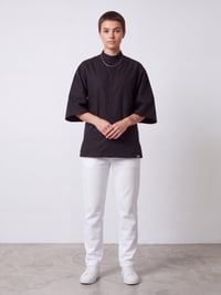 C-11 Mai Premium - Oversize Kadın Şef Ceketi - Siyah