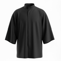 C-11 Mai Premium - Oversize Şef Ceketi - Siyah
