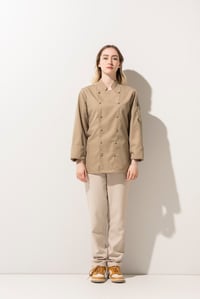 C-14 CLASSIC - Camel Düğmeli Şef Ceketi Kadın