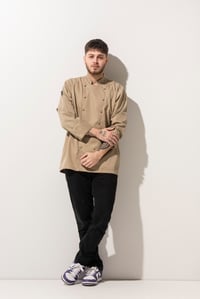 C-14 CLASSIC - Camel Düğmeli Şef Ceketi