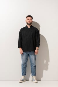 C-14 CLASSIC - Siyah Düğmeli Şef Ceketi 