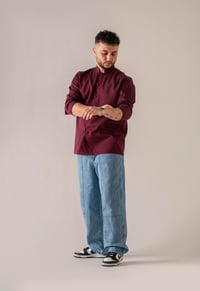 C-20 SOFT - Bordo Düğmeli Şef Ceketi