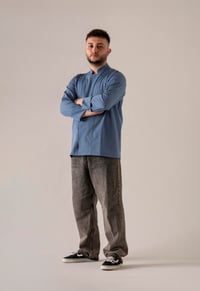 C-21 PREMIUM - Denim Mavi Şef Ceketi 