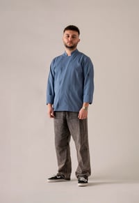 C-21 PREMIUM - Denim Mavi Şef Ceketi 