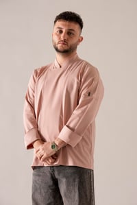 C-21 PREMIUM - Pudra Pembe Şef Ceketi 