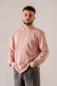 C-21 PREMIUM - Pudra Pembe Şef Ceketi 