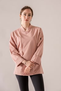 C-21 PREMIUM - Pudra Pembe Şef Ceketi Kadın