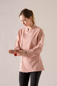 C-21 PREMIUM - Pudra Pembe Şef Ceketi Kadın