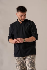 C-21 PREMIUM - Siyah Şef Ceketi 