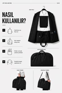 Chef Garment Bag - Siyah