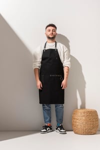 D-137 JOSEPH -  Siyah Deri Detay ve Askılı Siyah Önlük 