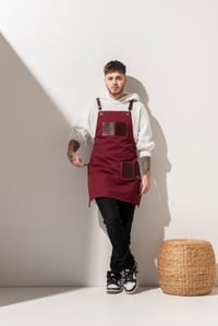D-163 LEE - Bordo Derili Önlük 