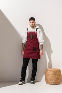 D-163 LEE - Bordo Derili Önlük 