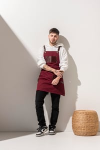 D-163 LEE - Bordo Derili Önlük 