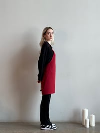 K-155 HOLLY - Çapraz Askılı Bordo Önlük 