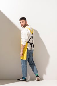 K-155 HOLLY - Çapraz Askılı Sarı Önlük 