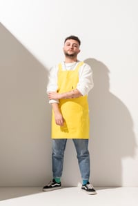 K-155 HOLLY - Çapraz Askılı Sarı Önlük 