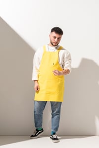 K-155 HOLLY - Çapraz Askılı Sarı Önlük 