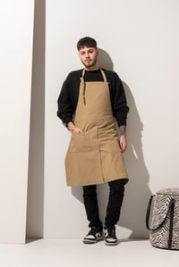 K-176 JAMES - Yırtmaçlı Camel Rengi Önlük 