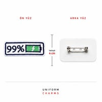 Uniform Charms™ 99% Battery Broş Charm