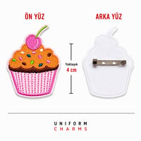 Uniform Charms™ Cupcake (Kirazlı) Broş Charm