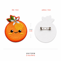 Uniform Charms™ Happy Orange (Sevimli Portakal) Broş Charm
