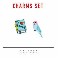 Uniform Charms™ Kitap Sever Seti Broş Charm