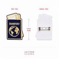 Uniform Charms™ Passport Broş Charm