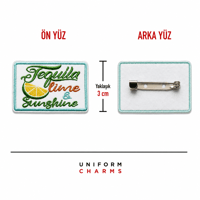 Uniform Charms™ Tequila Lime & Sunshine Broş Charm