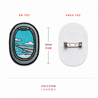 Uniform Charms™ Uçak Penceresi Broş Charm