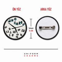 Uniform Charms™ Who Cares Saati Broş Charm