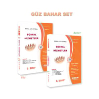 AÖF 2. SINIF SOSYAL HİZMETLER GÜZ VE  BAHAR DÖNEMİ 3. VE 4. YARIYIL KONU ANLATIMLI SORU BANKASI (SET)