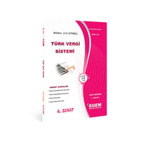AÖF 4. SINIF TÜRK VERGİ SİSTEMİ GÜZ DÖNEMİ 7. YARIYIL KONU ANLATIMLI SORU BANKASI