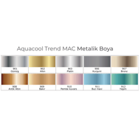 Aquacool Trend  M.a.c  Su Bazlı Akrilik Metalik Boya 500 Ml