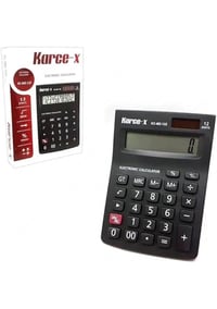 Karce-X KC-MZ-12Z Elektronik Hesap Makinesi Siyah 1 Adet