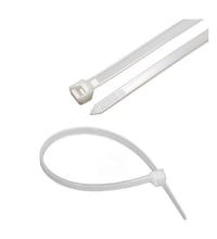 Nalburun 8,0 X 750 Mm Naylon Kablo Bağı Cırt Kelepçe Kablo Kelepçesi Beyaz 100 Adet