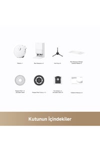  Aksesuarlar Dreame Dreame D20 Ultra Distribütör  Dreame D20 Ultra 13.000Pa Emiş DuoScrub Çöp İstasyon Paspas Robot Süpürge Beyaz