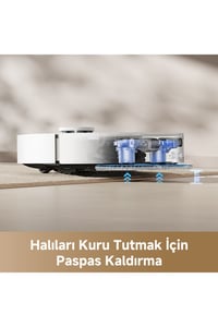  Aksesuarlar Dreame Dreame D20 Ultra Distribütör  Dreame D20 Ultra 13.000Pa Emiş DuoScrub Çöp İstasyon Paspas Robot Süpürge Beyaz